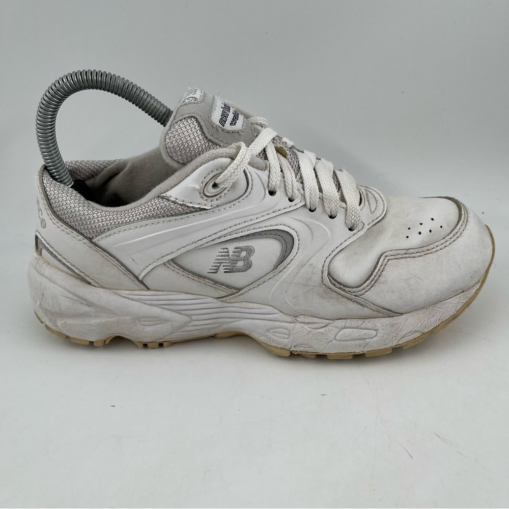 New Balance White and Light Gray Women's Athletic Sneakers